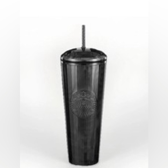 Starbucks Other - Starbucks 24 oz Venti Black Pearl Faceted Geometric Diamond Cold Cup